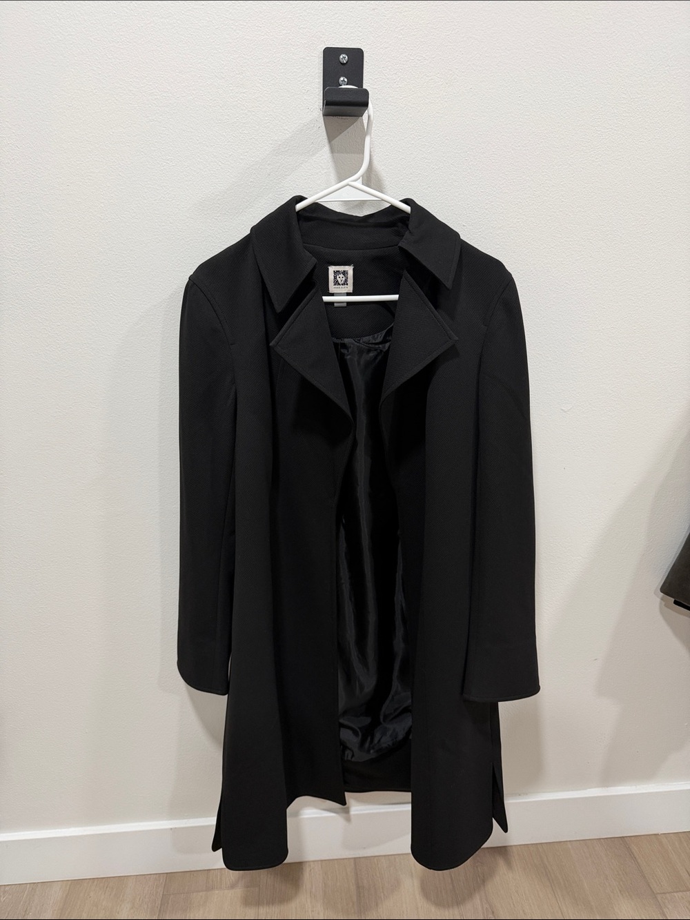 Classic Black Anne Klein Women's Coat - Timeless Trench Style